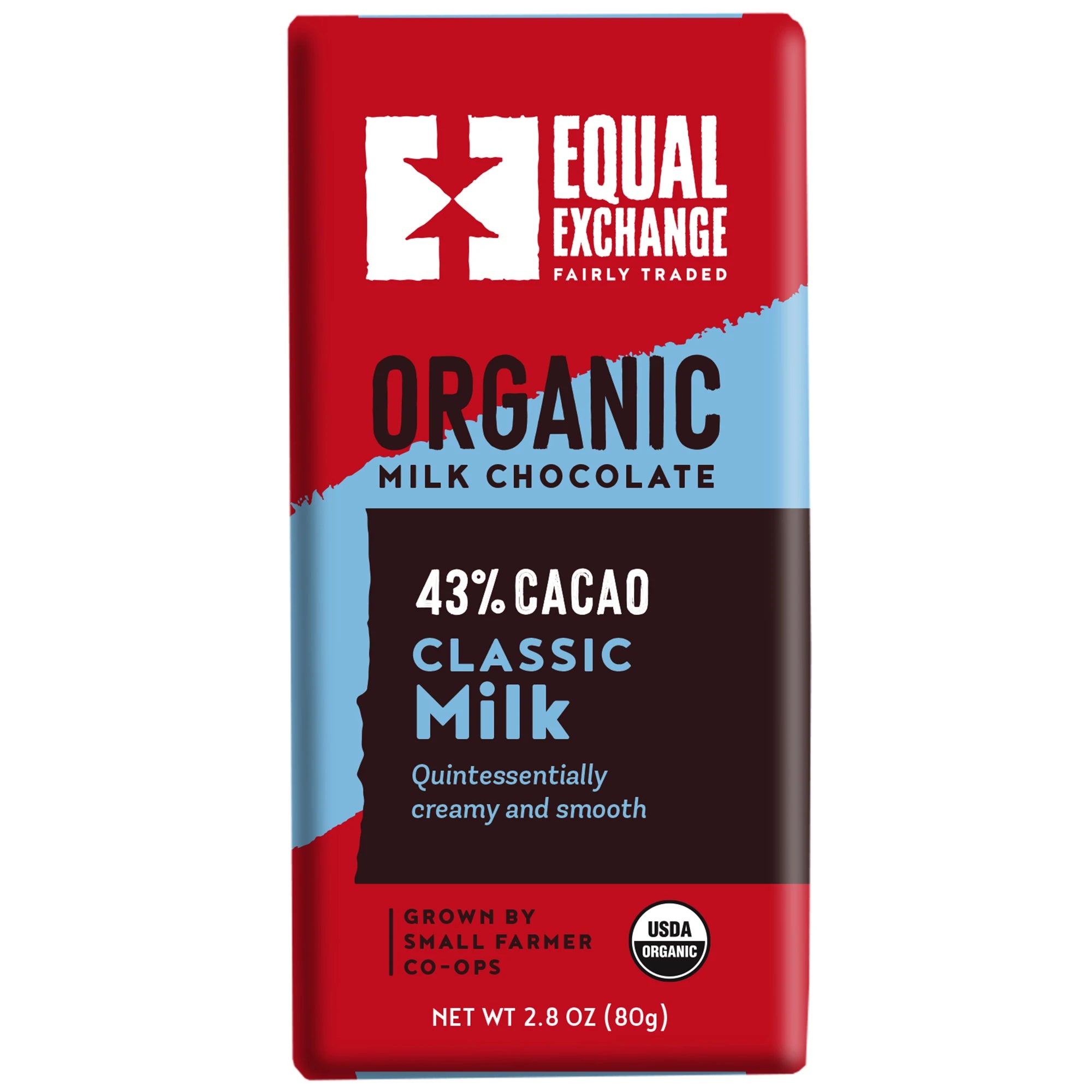 Equal Exchange Organic Classic Milk Chocolate (43% Cacao)