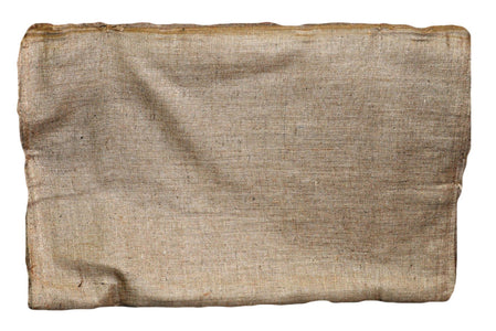 Burlap cloth.