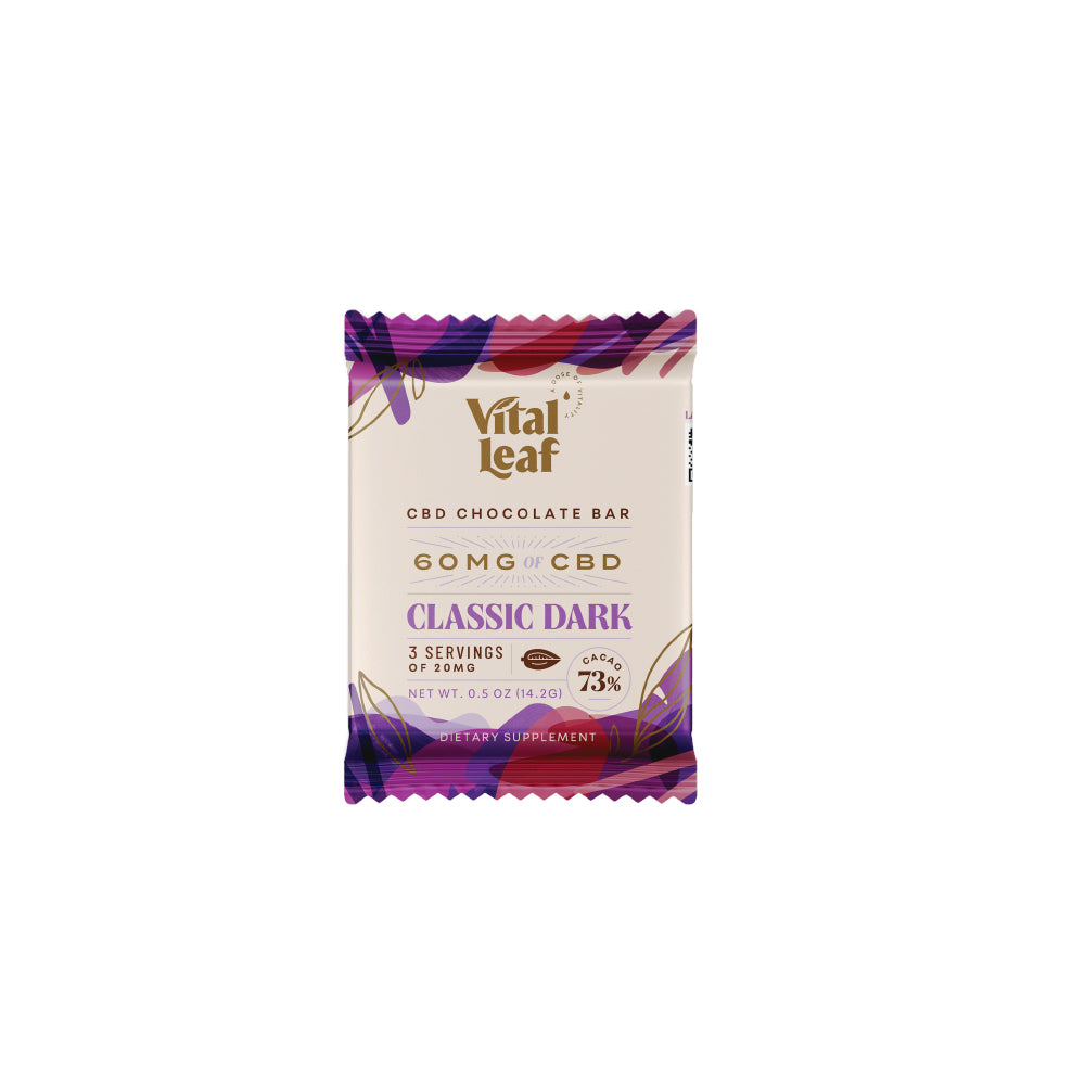 Vital Leaf Classic Dark 0.5oz CBD Mini Chocolate Bar
