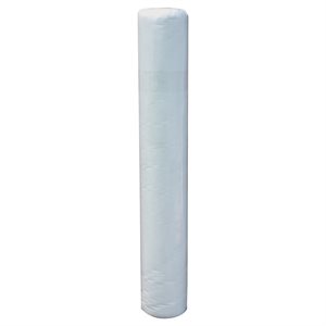 White rolled up crop cover fabric.
