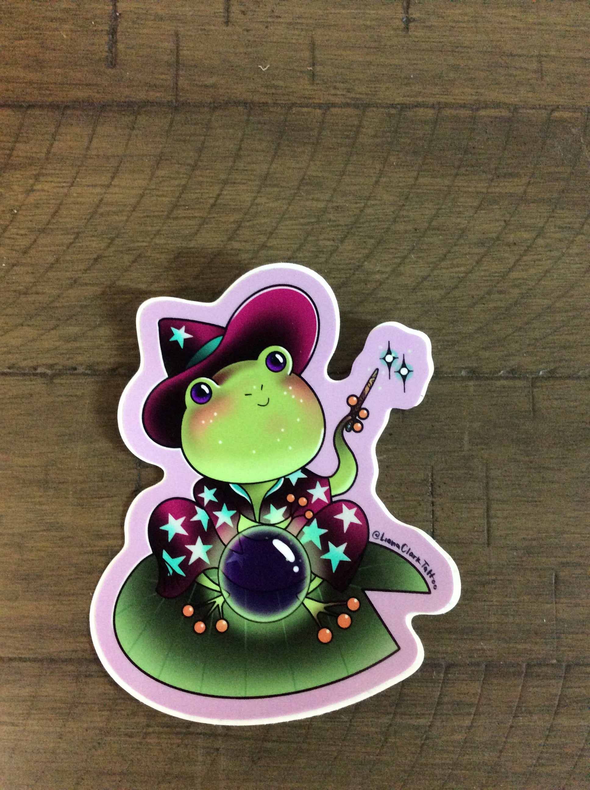 Magician Frog Sticker CC