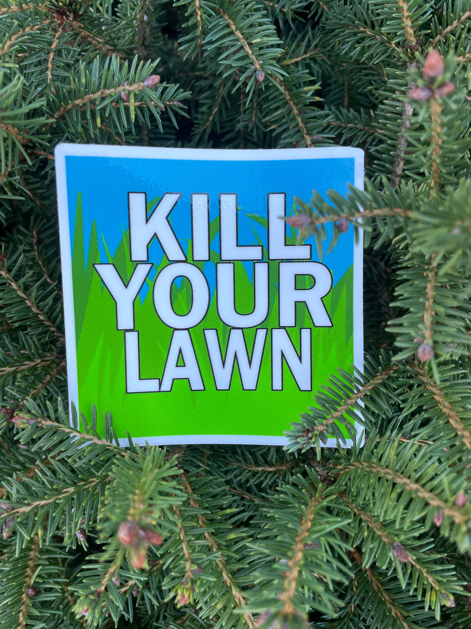 Kill Your Lawn Sticker CC