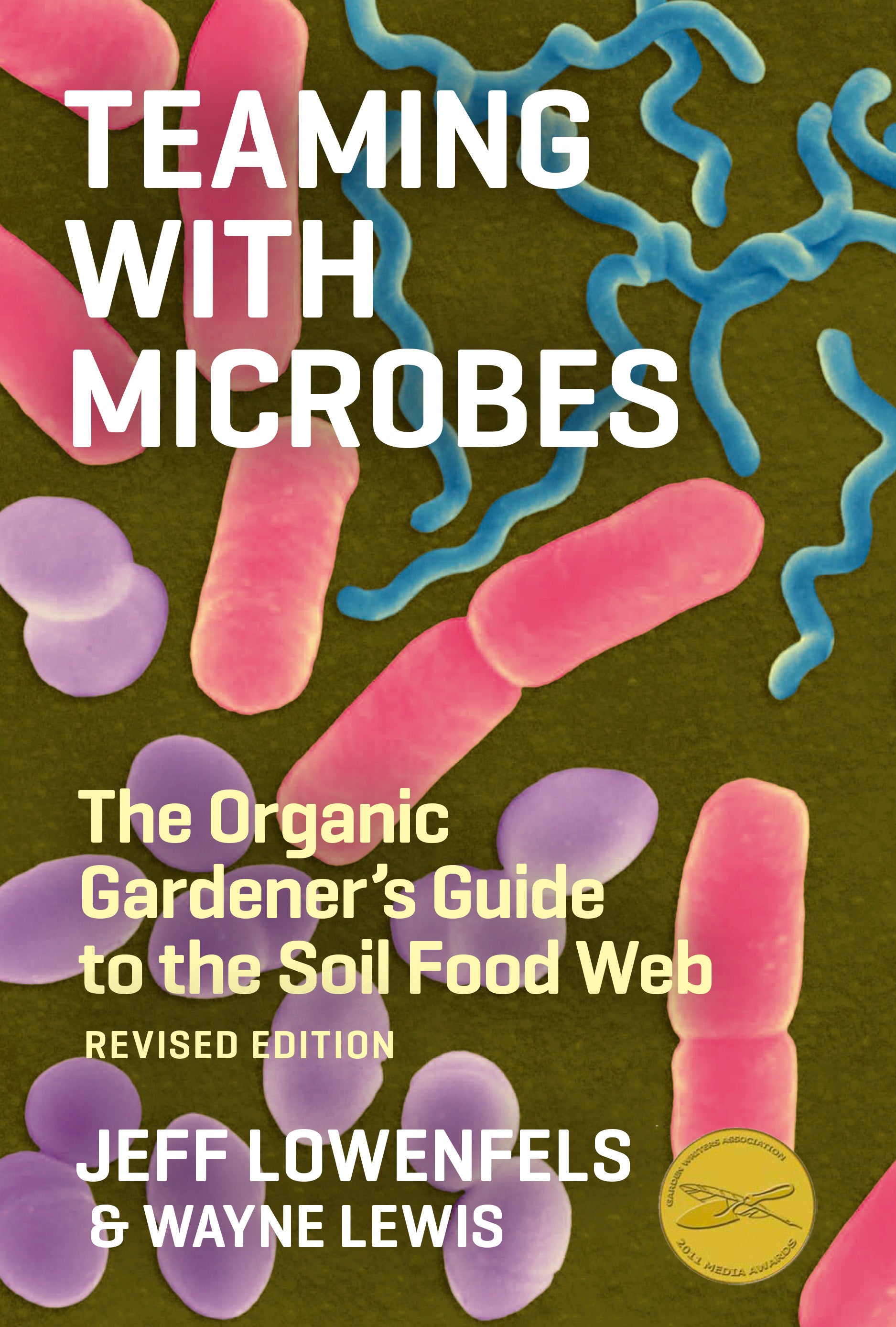 A brown background with colorful cells on the cover.