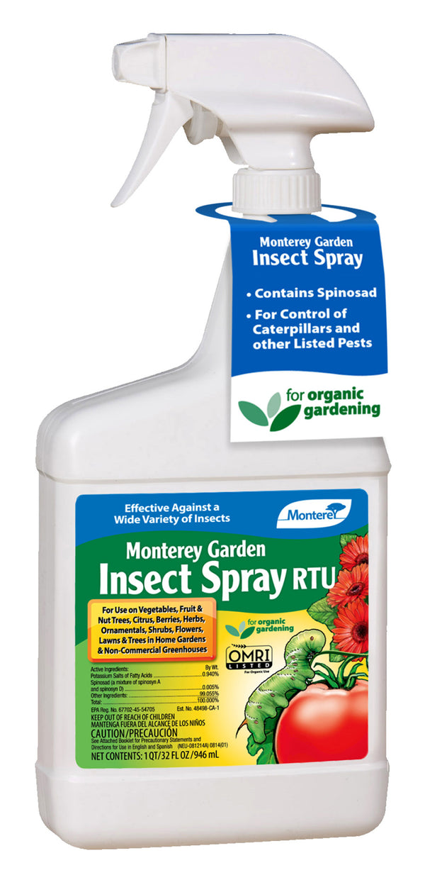 organic spray for garden bugs Monterey Organic Garden Insect Spray w/ Spinosad