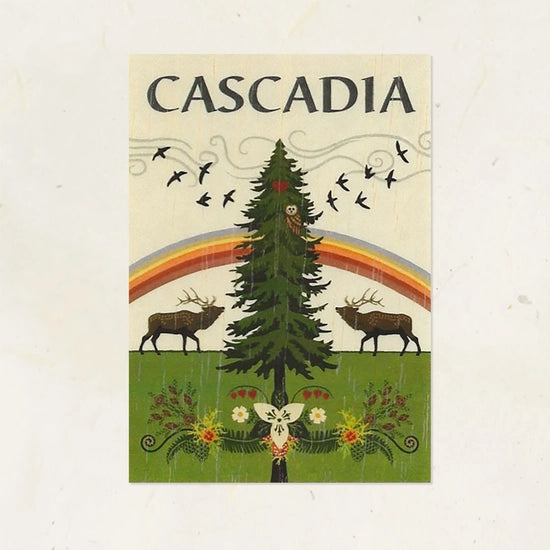 Cascadia Wood Sticker - SymbiOp Garden Shop