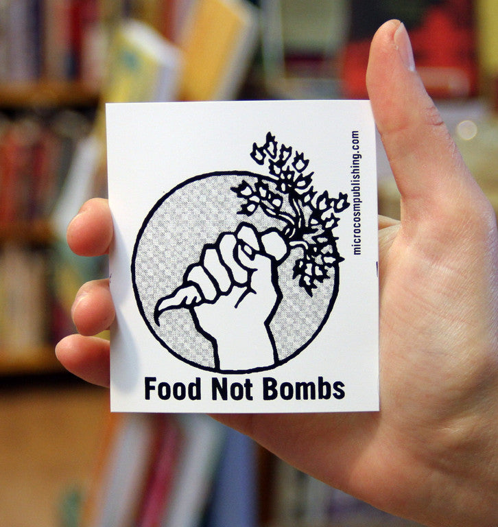 Food Not Bombs - Black - Sticker