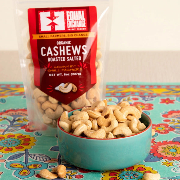 Equal Exchange Organic Roasted Salted Cashews - SymbiOp Garden Shop
