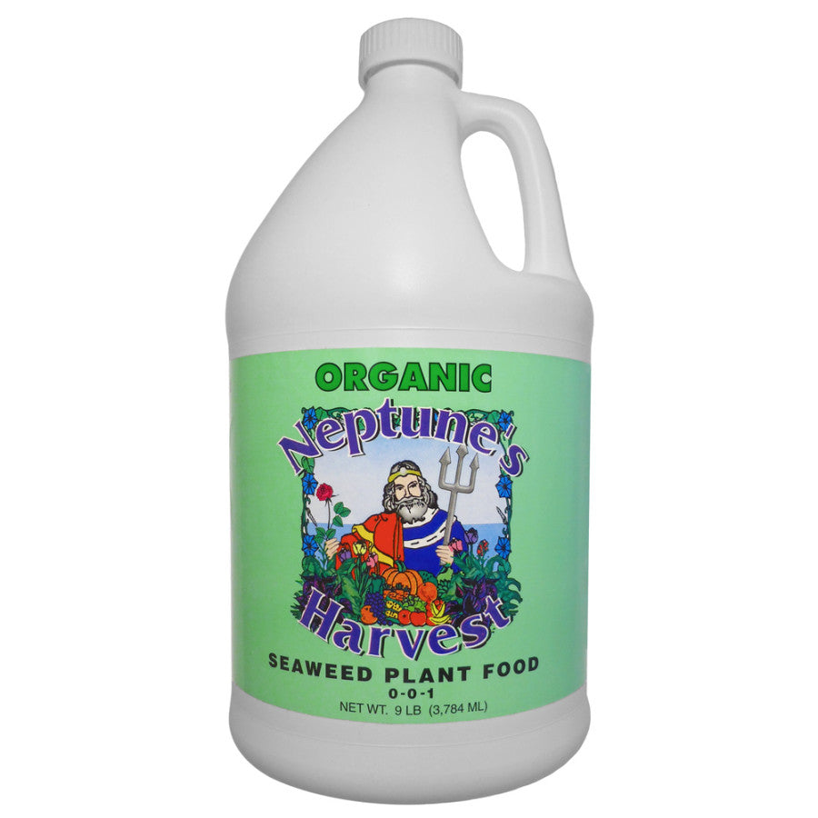 organic liquid seaweed fertilizer Neptune's Harvest Seaweed Plant Food 1 Gallon